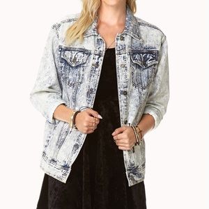 Forever 21 Acid Washed Denim Jacket